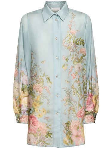 Waverly Printed Silk Relaxed Shirt - ZIMMERMANN - Modalova