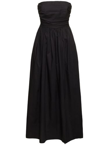 Strapless Cotton Maxi Dress - MATTEAU - Modalova