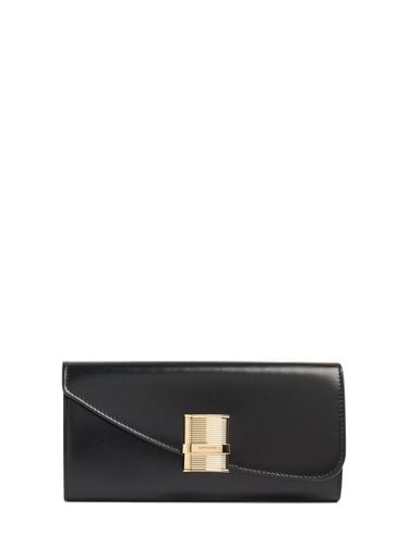 Leather Wallet W/ Chain - FERRAGAMO - Modalova