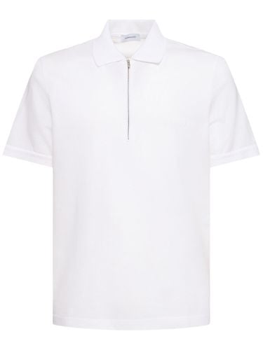 Cotton Piquet Polo - FERRAGAMO - Modalova