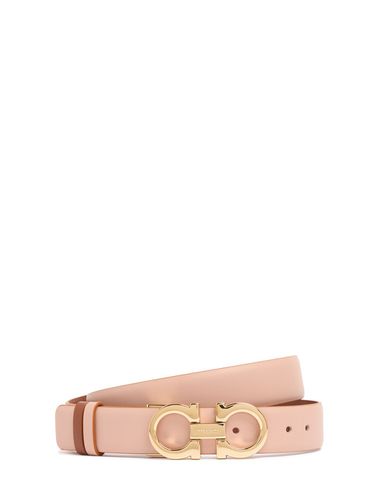 Cm Gancini Reversible Leather Belt - FERRAGAMO - Modalova