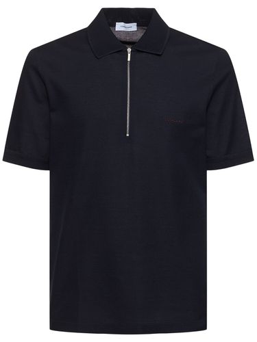 Polo In Cotone Piqué - FERRAGAMO - Modalova