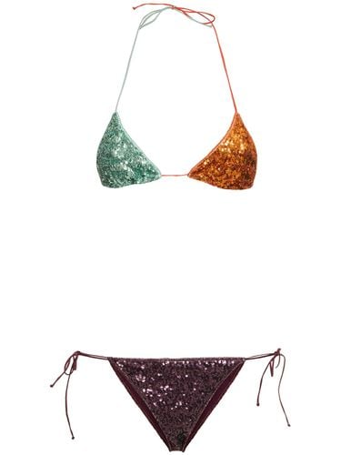 Sequined Triangle Bikini - OSÉREE SWIMWEAR - Modalova