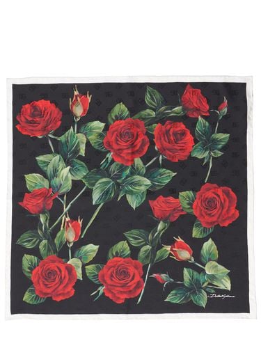 Printed Silk Jacquard Scarf - DOLCE & GABBANA - Modalova