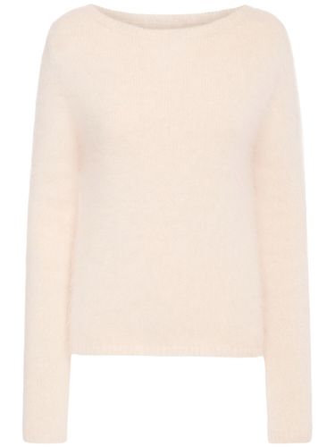 Back Heart Cut Out Fluffy Sweater - BLUMARINE - Modalova