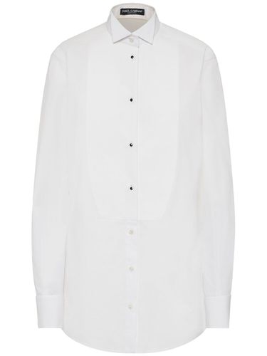 Poplin Tuxedo Shirt - DOLCE & GABBANA - Modalova