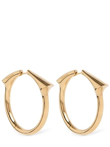 Pendientes De Aro Grandes - FERRAGAMO - Modalova