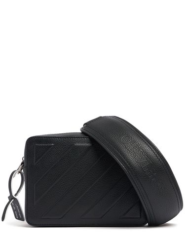 Diagonal Leather Camera Bag - OFF-WHITE - Modalova