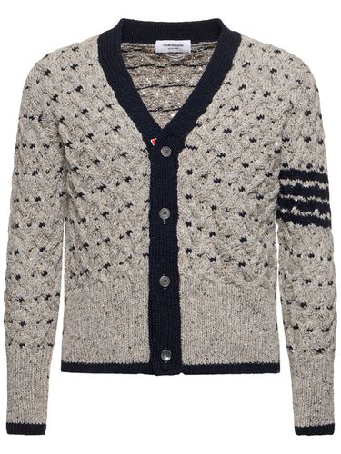 All Over Cable Stitch Classic Cardigan - THOM BROWNE - Modalova