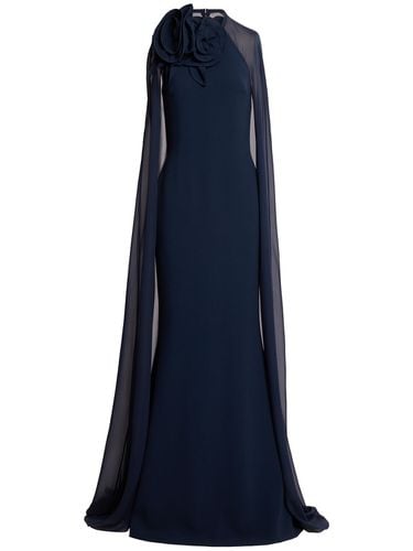 Silk Blend Long Dress - ELIE SAAB - Modalova