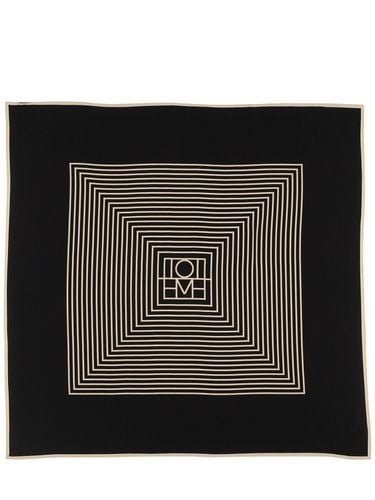 Foulard In Seta Monogram - TOTEME - Modalova