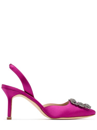 Mm Hangisli Satin Pumps - MANOLO BLAHNIK - Modalova