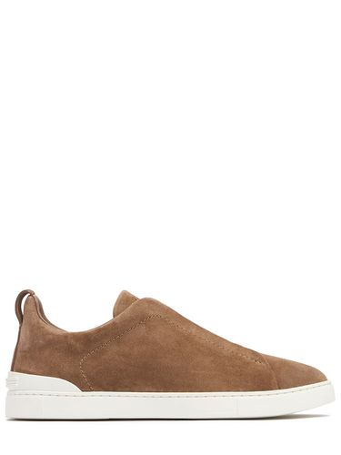 Sneakers Aus Leder „triple Stitch“ - ZEGNA - Modalova