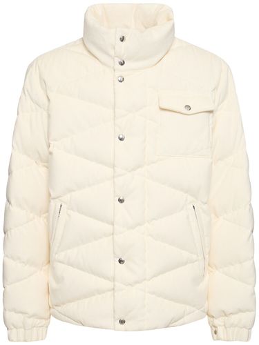 Chaqueta De Plumas De Pana De Algodón - MONCLER - Modalova