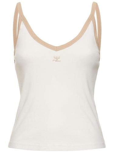 Tank Top De Algodón - COURREGES - Modalova