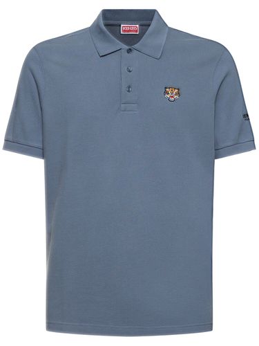 Lucky Tiger Slim Fit Cotton Polo - KENZO PARIS - Modalova