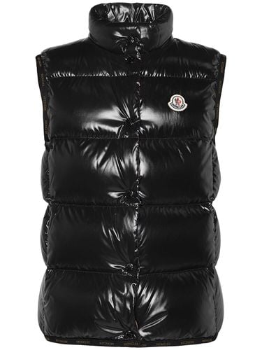 Chaleco De Plumas De Nylon Laqué - MONCLER - Modalova