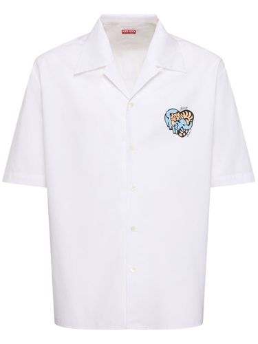 Qixi Cotton Shirt - KENZO PARIS - Modalova