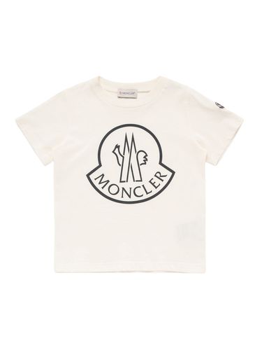 Logo Cotton T-shirt - MONCLER - Modalova