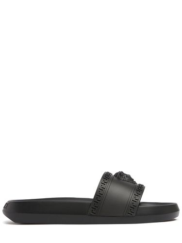 Medusa Rubber Slide Sandals - VERSACE - Modalova