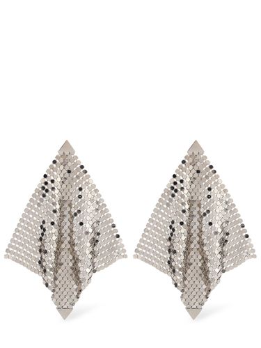 Draped Chainmail Pendant Earrings - RABANNE - Modalova