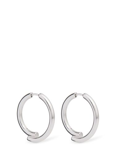 Silver Chaos Hoop Earrings - OTIUMBERG - Modalova