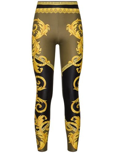 Leggings Aus Lycra Mit Baroque-druck - VERSACE - Modalova