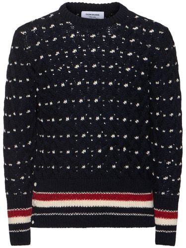 Maglione Classico A Trecce - THOM BROWNE - Modalova