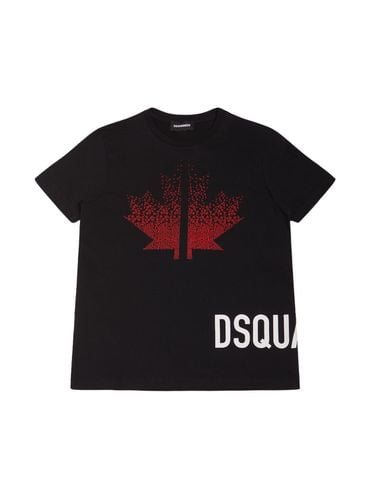 Bedrucktes T-shirt Aus Baumwolljersey - DSQUARED2 - Modalova