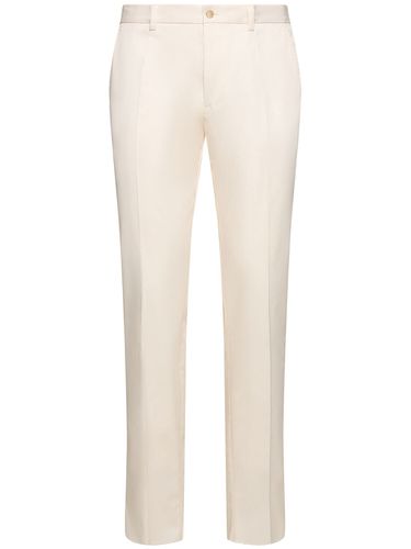 Hose Aus Stretch-gabardine - DOLCE & GABBANA - Modalova