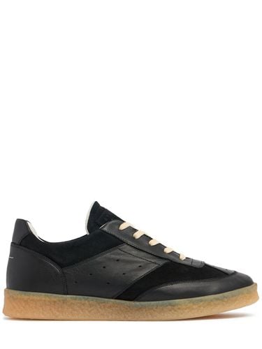 Leather Low Top Sneakers - MM6 MAISON MARGIELA - Modalova