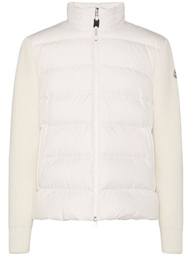 Daunencardigan Aus Schurwolle - MONCLER - Modalova