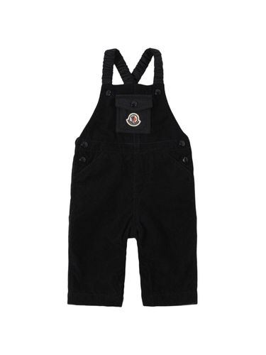 Overall-jumpsuit Aus Kord Mit Logo - MONCLER - Modalova