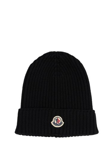 Extrafine Wool Beanie - MONCLER - Modalova