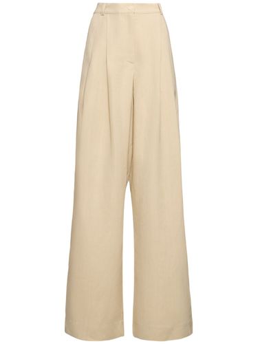 Pantalones De Viscosa Y Lino - THE FRANKIE SHOP - Modalova