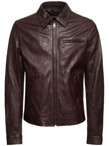 Chaqueta Cremallera De Piel Suave - DOLCE & GABBANA - Modalova