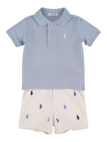 Polohemd Und Shorts Aus Bestickter Baumwolle - POLO RALPH LAUREN - Modalova