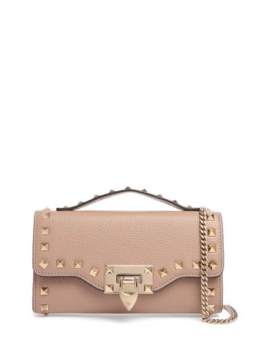 Bolso De Hombro Rockstud De Piel De Grano - VALENTINO GARAVANI - Modalova