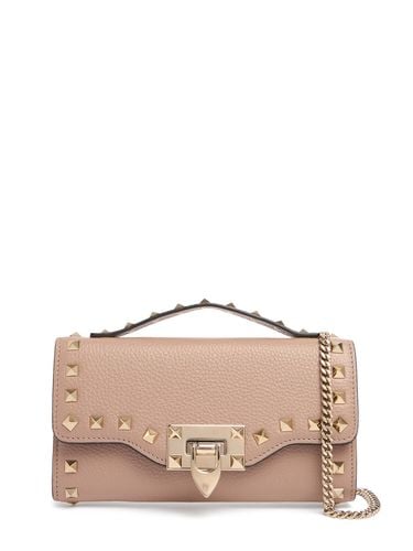 Rockstud Grained Leather Shoulder Bag - VALENTINO GARAVANI - Modalova