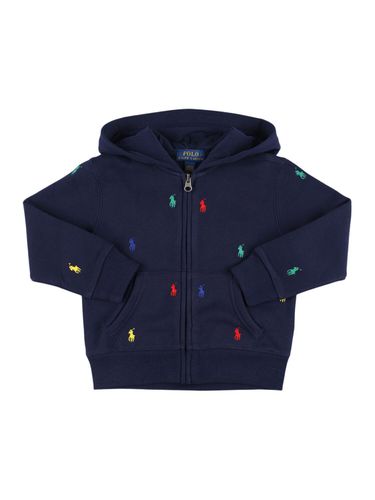 Sudadera De Algodón Con Cremallera Y Logo - POLO RALPH LAUREN - Modalova