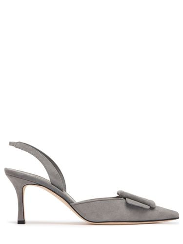 Mm Hohe Wildlederpumps Mit Slingback "maysli" - MANOLO BLAHNIK - Modalova