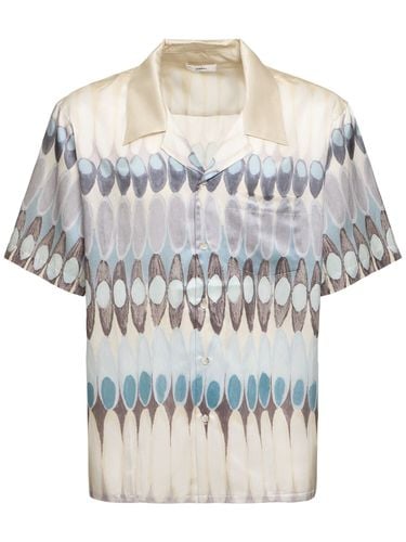 Eclipse Camp Collar Silk Blend Shirt - COMMAS - Modalova