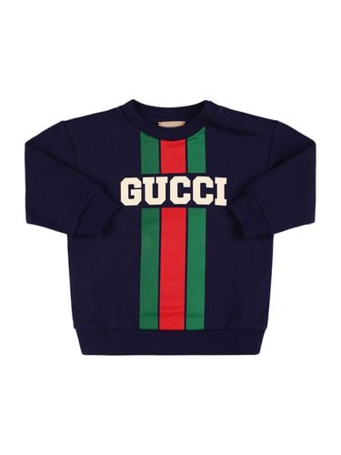 Sweatshirt Aus Baumwolle Mit Logo - GUCCI - Modalova