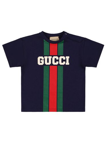 T-shirt Aus Baumwolle Mit Logo „“ - GUCCI - Modalova