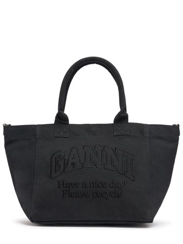 Small Easy Shopper Canvas Tote Bag - GANNI - Modalova