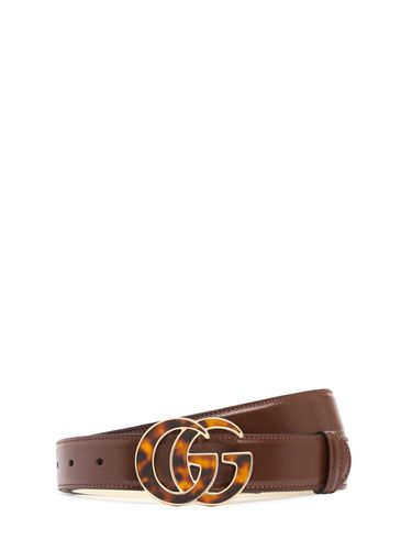 Cinturón De Piel 30mm - GUCCI - Modalova