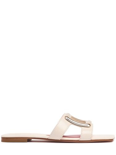 Mm New Metal Buckle Leather Slides - ROGER VIVIER - Modalova