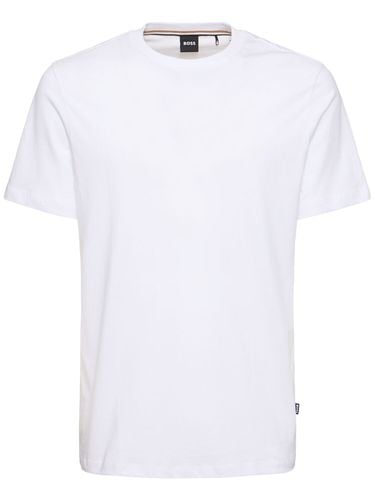 Thompson Logo Cotton Jersey T-shirt - BOSS - Modalova