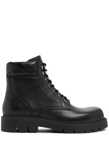 Mm Haddock Leather Lace-up Ankle Boots - BOTTEGA VENETA - Modalova