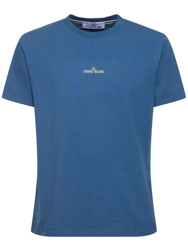 T-shirt Maniche Corte In Cotone - STONE ISLAND - Modalova